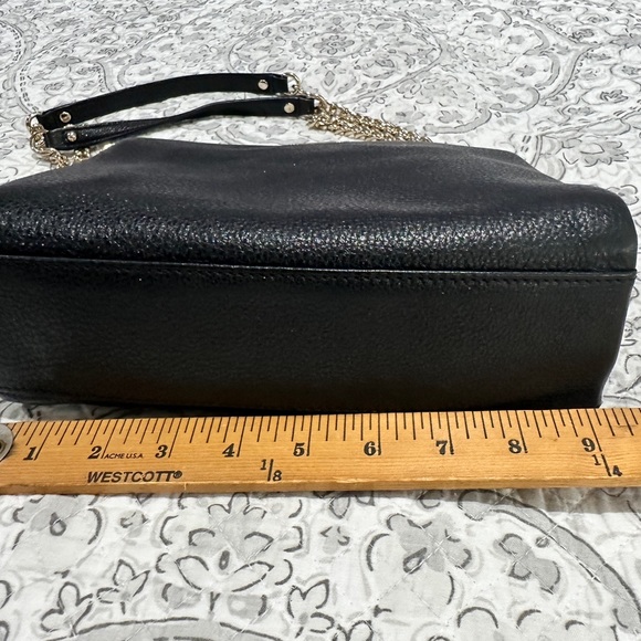 Kate Spade - Black Leather Shoulder / Crossbody Bag - has a little sparkle - Picture 4 of 11